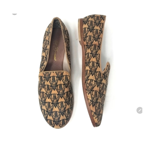 Matt Bernson Womens Size 11 Gitane Printed Cork Loafer Flat Shoes NEW! - Picture 2 of 7